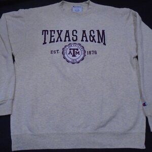 Texas A&M Aggies Authentic Champion Athletic Crewneck Sweatshirt Size Large